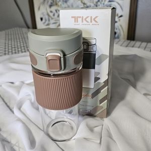 TKK glass water bottle